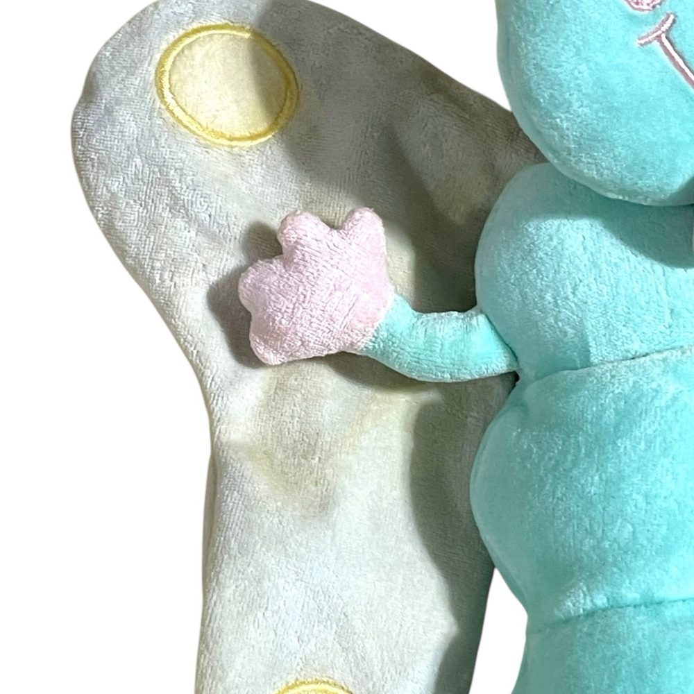 Vintage First Peek Musical Butterfly Plush Hanging Pull Toy FAO Schwarz Tag READ - Picture 6 of 16